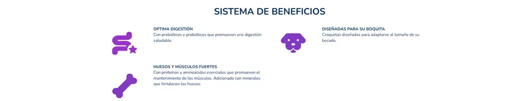 alimento perro ganador adulto pequeño beneficios