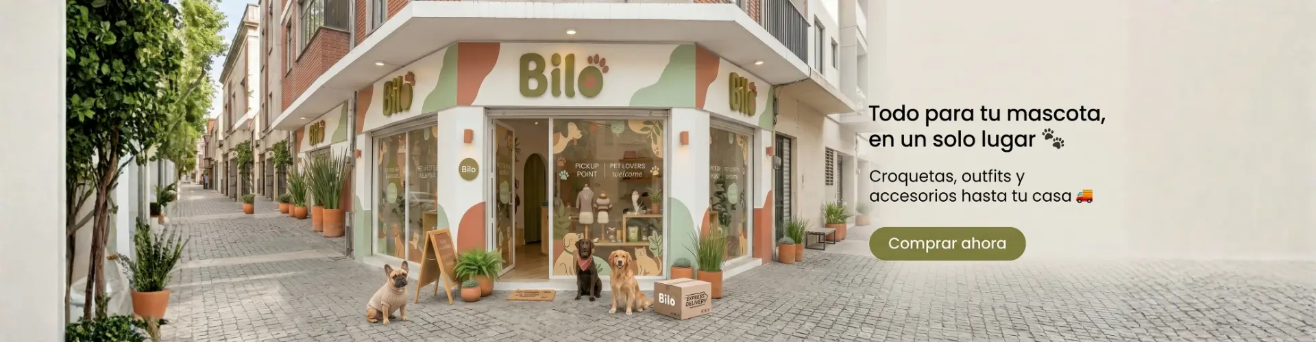 Croquetas y moda para mascotas envío a domicilio